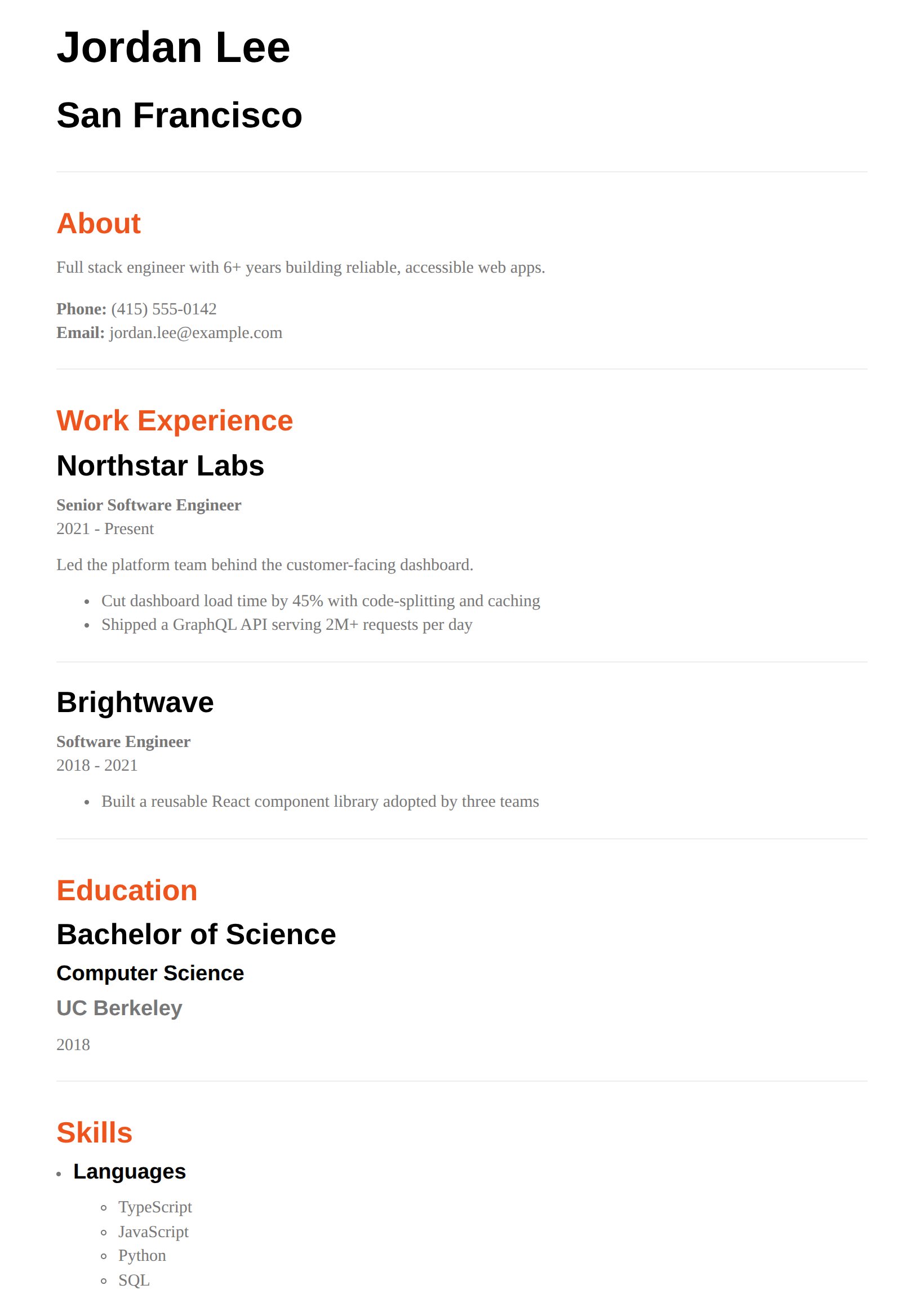 Futura theme preview