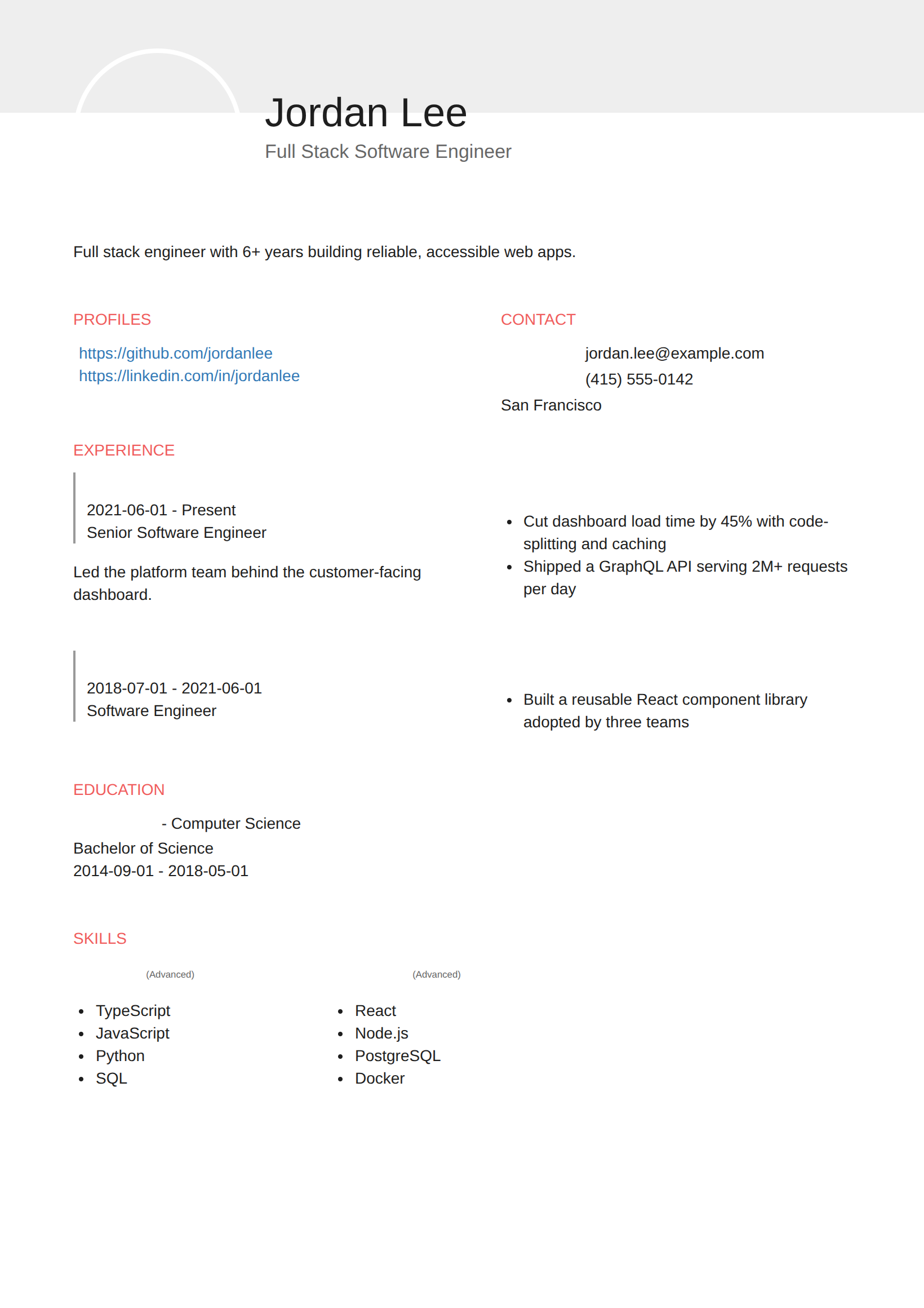 Simple theme preview
