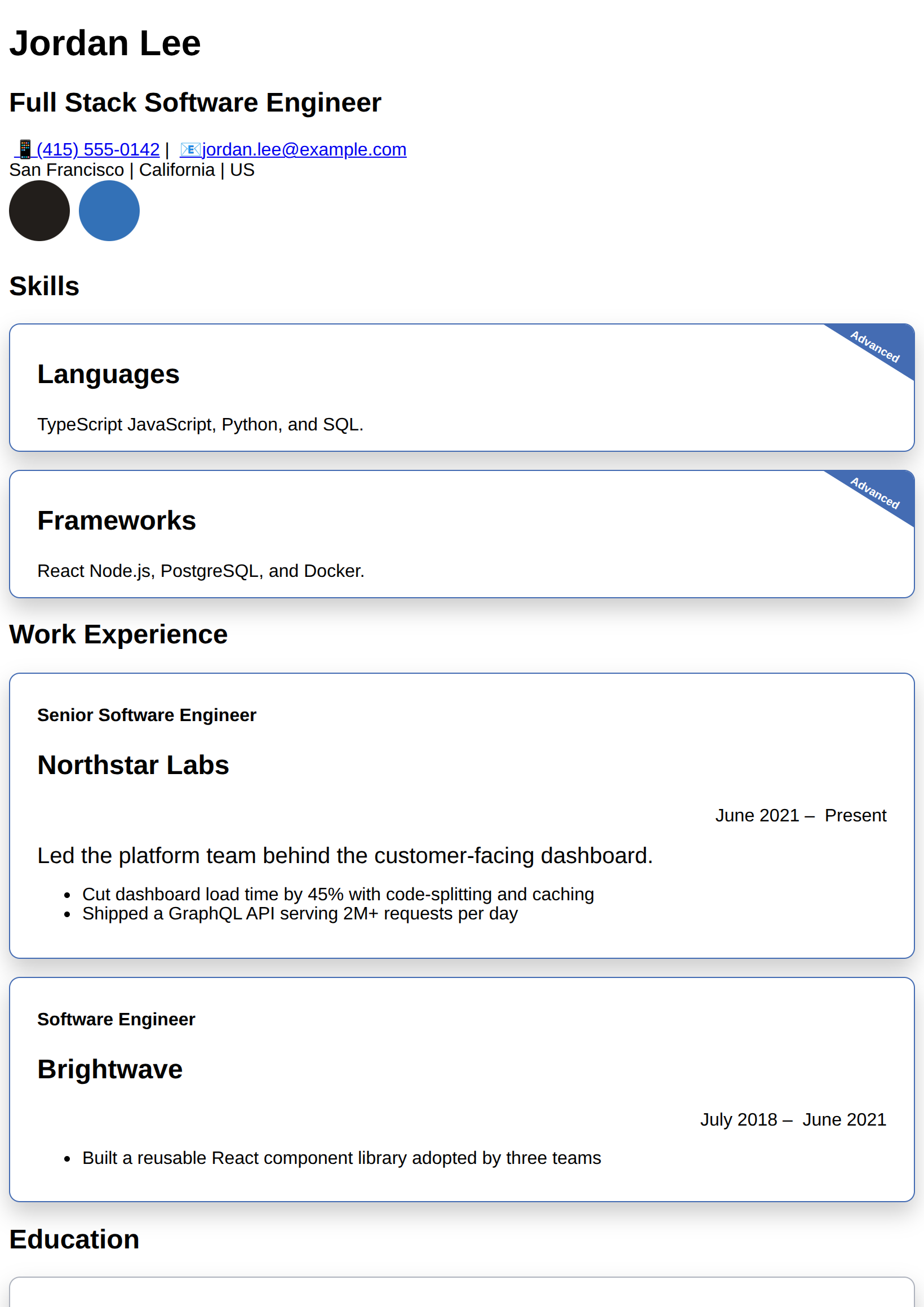 Zurb theme preview